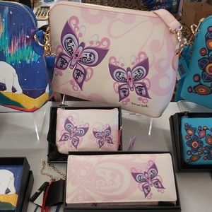 Canadian Native Artist designed vegan leather handbag